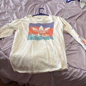 Adidas Kids Cream Long Sleeve Shirt